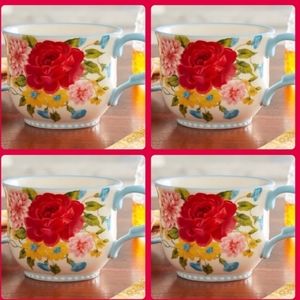 ❤️ New Pioneer Woman Sweet Rose 4 Piece Mug Set